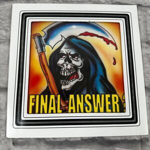 VTG 90's Grim Reaper Mirror Carnival Prize Fair Art Print Glass Final Answer